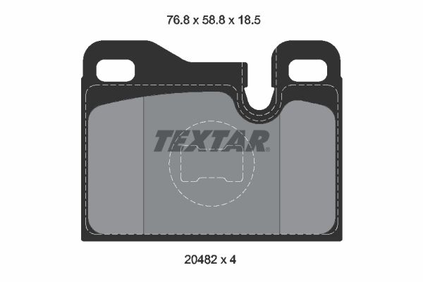 Brake Pad Set, disc brake  924, 928 (77-85), 944 (82-89) Hinterachse|WVA:20482|für Vers|2-5 munkanapos szállítás 13:30-ig rendelve 2025.1