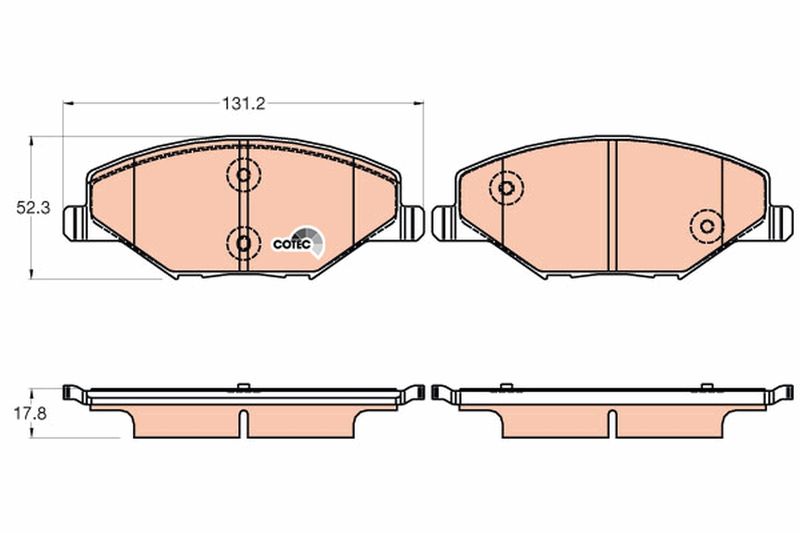 TRW fékbetét készlet|2022.8.8