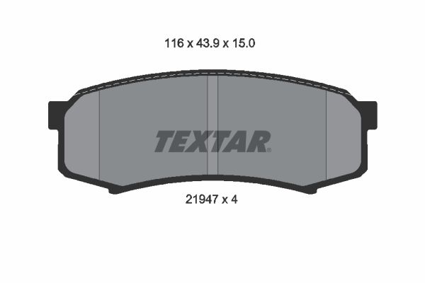 Brake Pad Set, disc brake   WVA:21947|nicht für Verschleiß|2-5 munkanapos szállítás 13:30-ig rendelve 2024.12