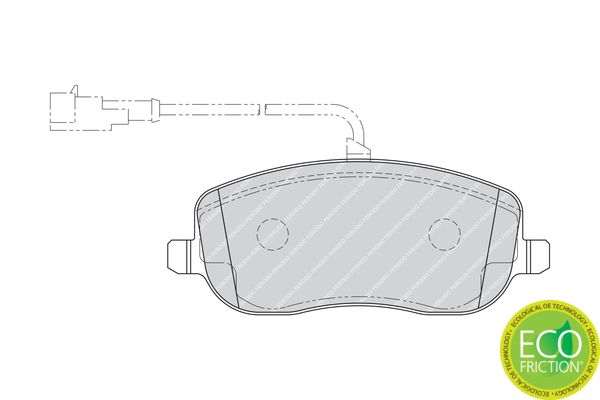 Ferodo Fékbetét készlet, tárcsafék Premier FIAT CROMA|2022.8.5