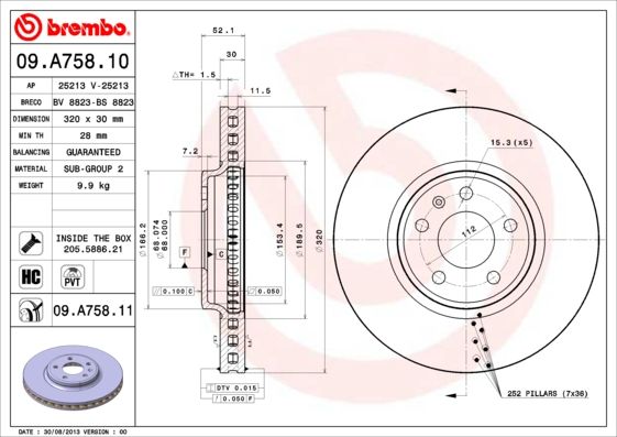 BREMBO alkatrész|Távoli klt. esetén 1-2 m.napos szállítás 2024.12.23