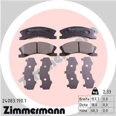 Brake Pad Set, disc brake   WVA:24083|Foto entspricht Lief|2-5 munkanapos szállítás 13:30-ig rendelve 2024.12