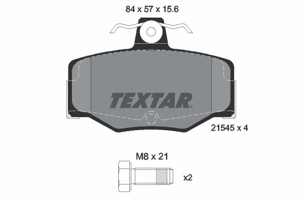 Brake Pad Set, disc brake   WVA:21545|nicht für Verschleiß|2-5 munkanapos szállítás 13:30-ig rendelve 2024.12