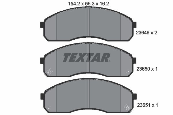 Brake Pad Set, disc brake   WVA:23649|mit akustischer Vers|2-5 munkanapos szállítás 13:30-ig rendelve 2025.1