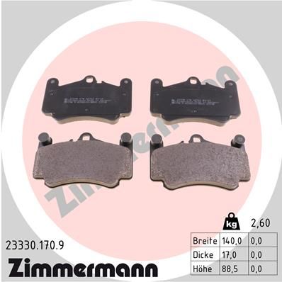 Brake Pad Set, disc brake  911 (996) C4S/TURBO/GT3, (997) Vorderachse|WVA:23330|Foto ent|2-5 munkanapos szállítás 13:30-ig rendelve 2024.12