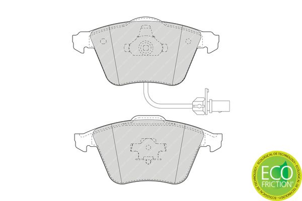 Brake Pad Set, disc brake  A4 PR-1LJ 12.00- Vorderachse|WVA:23762|ohne Zub|2-5 munkanapos szállítás 13:30-ig rendelve 2024.12