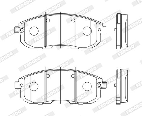 Ferodo Fékbetét készlet, tárcsafék Premier NISSAN TIIDA|2022.7.18
