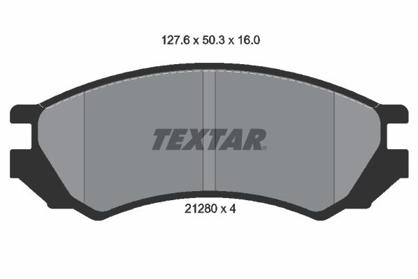 Brake Pad Set, disc brake   WVA:21280|nicht für Verschleiß|2-5 munkanapos szállítás 13:30-ig rendelve 2024.12