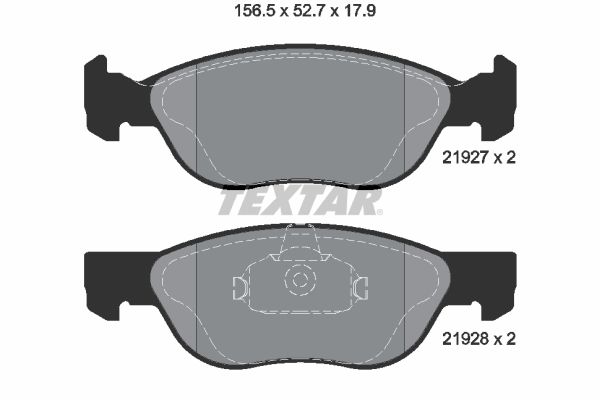 Brake Pad Set, disc brake   WVA:21927|nicht für Verschleiß|2-5 munkanapos szállítás 13:30-ig rendelve 2025.1