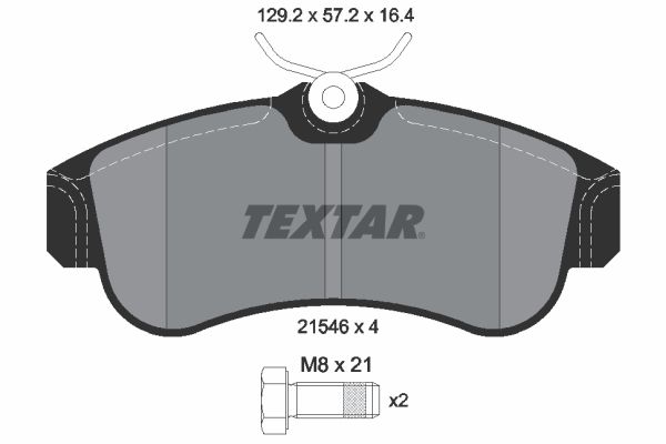 Brake Pad Set, disc brake   WVA:21546|nicht für Verschleiß|2-5 munkanapos szállítás 13:30-ig rendelve 2025.1