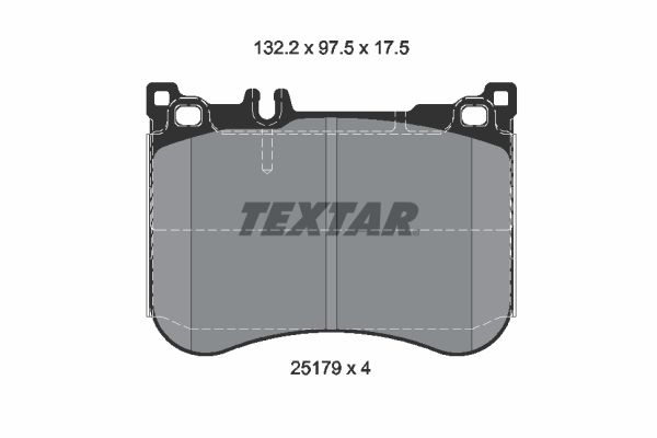 Brake Pad Set, disc brake  W222 C217 R231 400/500 Vorderachse|WVA:25179|für Vers|2-5 munkanapos szállítás 13:30-ig rendelve 2024.12