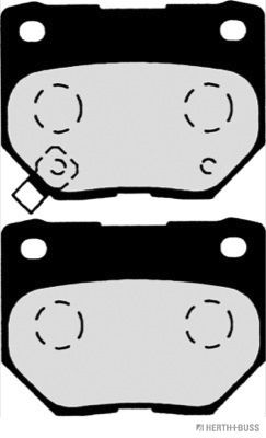 Brake Pad Set, disc brake   Hinterachse|WVA:23381|mit akus|2-5 munkanapos szállítás 13:30-ig rendelve 2024.12