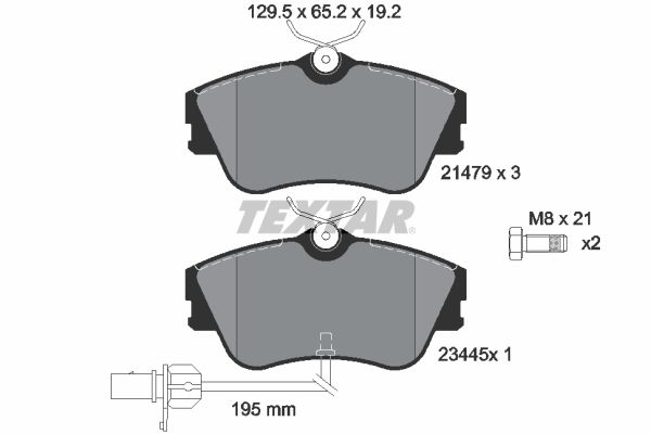 Brake Pad Set, disc brake   WVA:21479|mit integriertem Ver|2-5 munkanapos szállítás 13:30-ig rendelve 2024.12