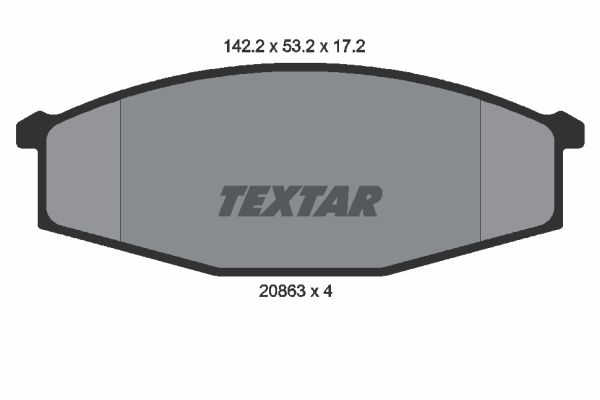 Brake Pad Set, disc brake   WVA:20863|nicht für Verschleiß|2-5 munkanapos szállítás 13:30-ig rendelve 2024.12