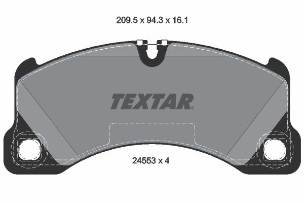 Brake Pad Set, disc brake  CAYENNE (9PA1), PANAMERA (970) Vorderachse|WVA:24553|für Vers|2-5 munkanapos szállítás 13:30-ig rendelve 2024.12