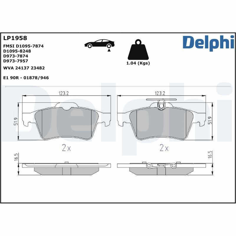 DELPHI ALKATRÉSZ|Csak távoli készlet esetén szállítjuk, 2 m.napos szállítás 2023.12.28