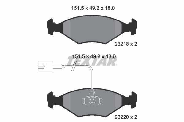 Brake Pad Set, disc brake   WVA:23218|mit integriertem Ver|2-5 munkanapos szállítás 13:30-ig rendelve 2024.12