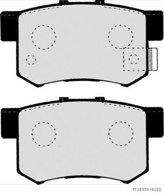 Brake Pad Set, disc brake   Hinterachse|WVA:24434|mit akus|2-5 munkanapos szállítás 13:30-ig rendelve 2024.12