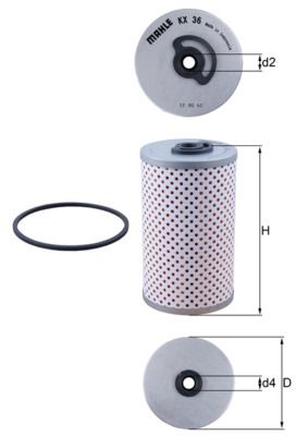 KX36D KRAFTSTOFFFILTER|1 munkanapos beszerzés 2024.12