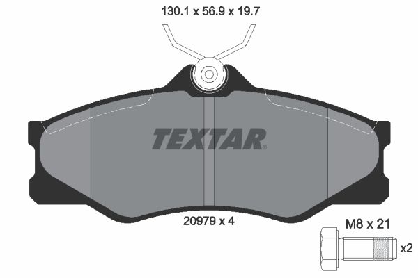 Brake Pad Set, disc brake   WVA:20979|nicht für Verschleiß|2-5 munkanapos szállítás 13:30-ig rendelve 2024.12