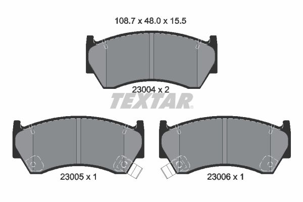 Brake Pad Set, disc brake   WVA:23004|mit akustischer Vers|2-5 munkanapos szállítás 13:30-ig rendelve 2024.12