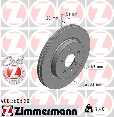 Brake Disc  W163 ML230/ML320 ML270CDI Vorderachse|AußenO-303mm|2-5 munkanapos szállítás 13:30-ig rendelve 2024.12