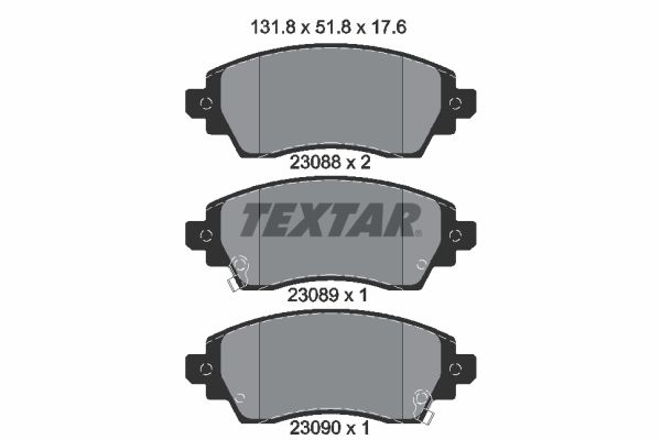 Brake Pad Set, disc brake   WVA:23088|mit akustischer Vers|2-5 munkanapos szállítás 13:30-ig rendelve 2024.12