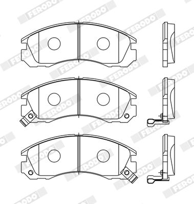 Ferodo Fékbetét készlet, tárcsafék Premier MITSUBISHI L 200|2023.10.19