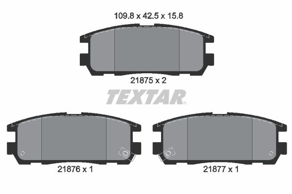 Textar fékbetét, hátsó|2022.8.8