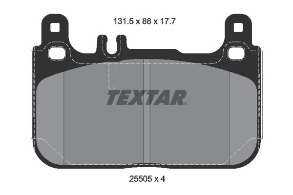 Brake Pad Set, disc brake   WVA:25505|2-5 munkanapos szállítás 13:30-ig rendelve 2025.1