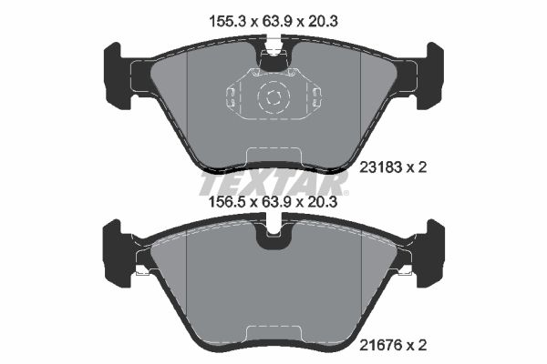 Brake Pad Set, disc brake  E85-86 3.0SI E46 330D/XD Vorderachse|WVA:23183|für Vers|2-5 munkanapos szállítás 13:30-ig rendelve 2024.12