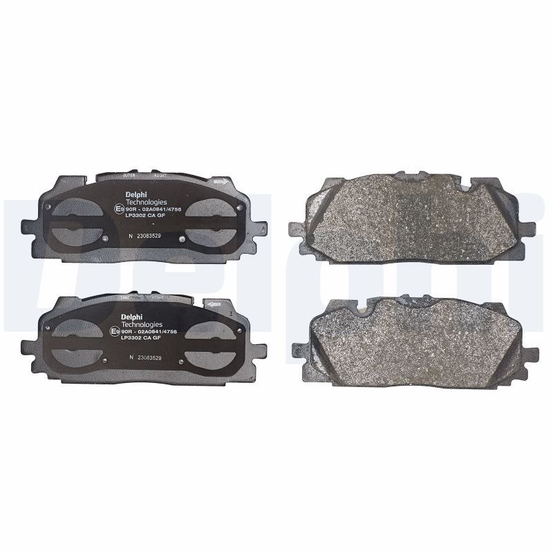 Brake Pad Set, disc brake   WVA:25861 25862|ohne Zubehör|f|2-5 munkanapos szállítás 13:30-ig rendelve 2024.12