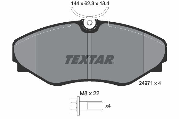 Brake Pad Set, disc brake   WVA:24971|nicht für Verschleiß|2-5 munkanapos szállítás 13:30-ig rendelve 2024.12