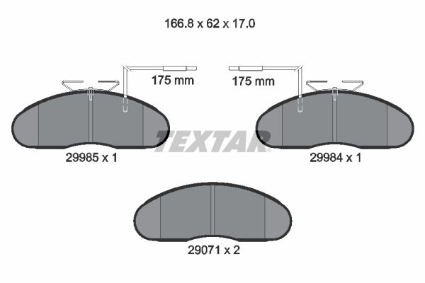 Brake Pad Set, disc brake   WVA:29985|mit integriertem Ver|2-5 munkanapos szállítás 13:30-ig rendelve 2024.12