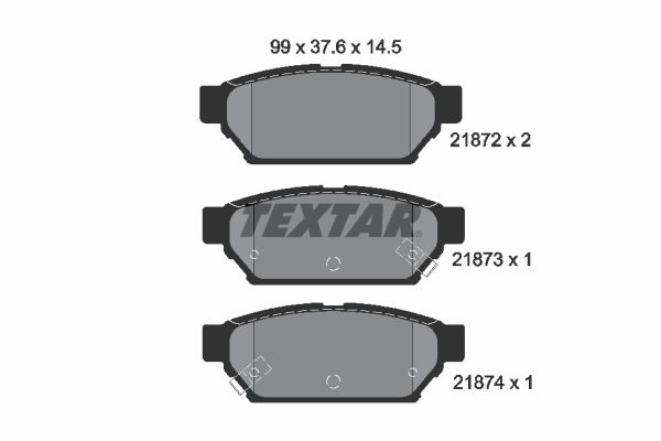 Brake Pad Set, disc brake   WVA:21872|mit akustischer Vers|2-5 munkanapos szállítás 13:30-ig rendelve 2024.12