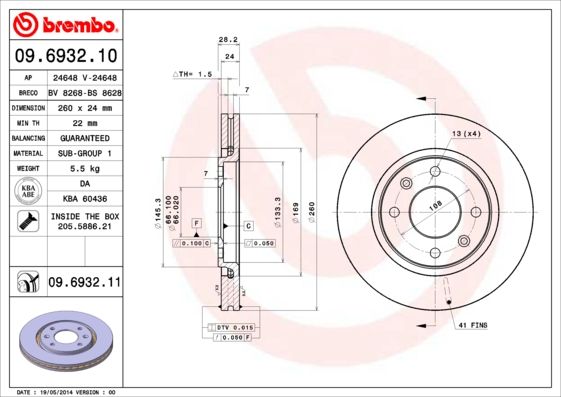 BREMBO alkatrész|Távoli klt. esetén 1-2 m.napos szállítás 2024.12.20