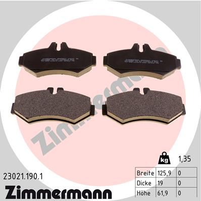 Brake Pad Set, disc brake  B903 308CDI-316CDI 308D-312D Hinterachse|WVA:23021|für Vers|2-5 munkanapos szállítás 13:30-ig rendelve 2024.12