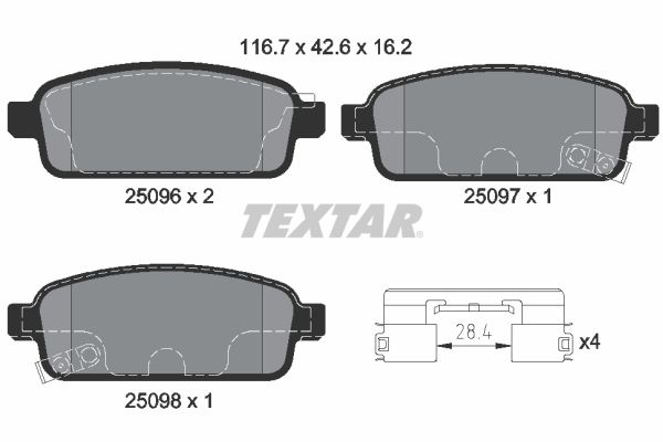 Textar fékbetét|2023.6.27