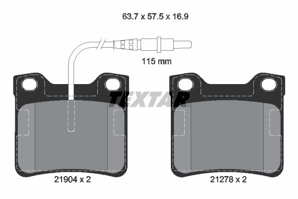 Brake Pad Set, disc brake   WVA:21904|mit integriertem Ver|2-5 munkanapos szállítás 13:30-ig rendelve 2025.1