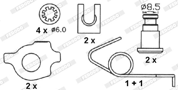 Ferodo Fékpofakészlet PEUGEOT 106|2022.7.14