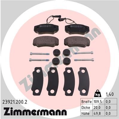 Brake Pad Set, disc brake   WVA:23921|Foto entspricht Lief|2-5 munkanapos szállítás 13:30-ig rendelve 2024.12