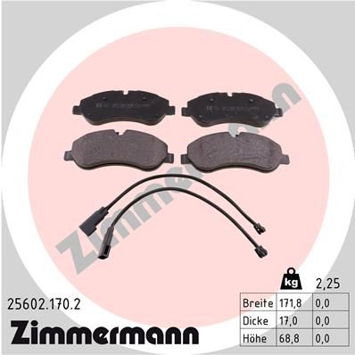 Brake Pad Set, disc brake   WVA:25602|Foto entspricht Lief|2-5 munkanapos szállítás 13:30-ig rendelve 2025.1