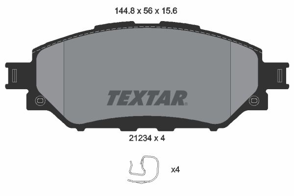 Brake Pad Set, disc brake   WVA:21234|mit Zubehör|inkl. Ve|2-5 munkanapos szállítás 13:30-ig rendelve 2024.12