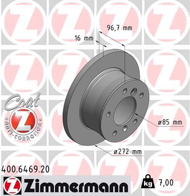 Brake Disc  SPRINTER B903 308CDI-316CDI Hinterachse|AußenO-272mm|2-5 munkanapos szállítás 13:30-ig rendelve 2024.12