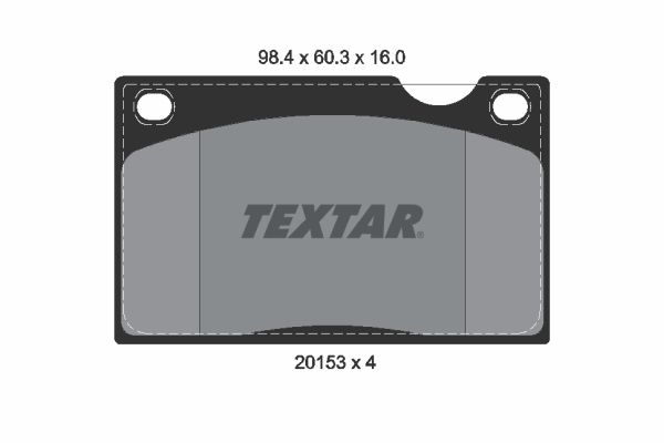 Brake Pad Set, disc brake   WVA:20153|nicht für Verschleiß|2-5 munkanapos szállítás 13:30-ig rendelve 2025.1