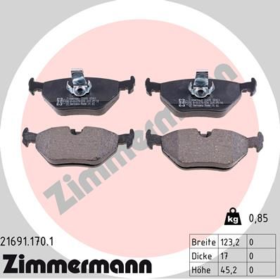 Brake Pad Set, disc brake  5ER E39 TOURING 520I 525I 525D WVA:21691|Foto entspricht Lief|2-5 munkanapos szállítás 13:30-ig rendelve 2024.12