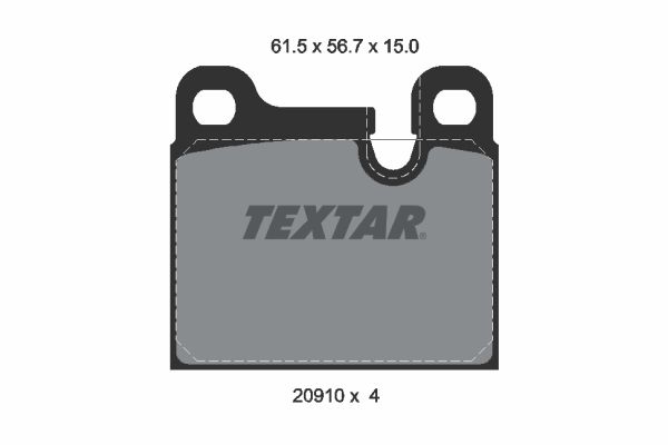 Brake Pad Set, disc brake  911 (65-89), 912 Vorderachse, Hinterachse|WVA:2|2-5 munkanapos szállítás 13:30-ig rendelve 2024.12