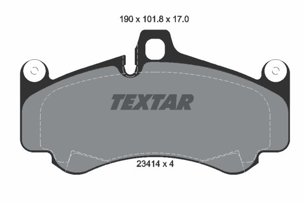 Brake Pad Set, disc brake  911 (997T) TURBO 07-13,GT3 -08 Vorderachse|WVA:23414|mit Ausg|2-5 munkanapos szállítás 13:30-ig rendelve 2024.12