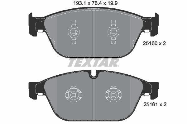 Brake Pad Set, disc brake   WVA:25022|mit Zubehör, mit Aus|2-5 munkanapos szállítás 13:30-ig rendelve 2024.12