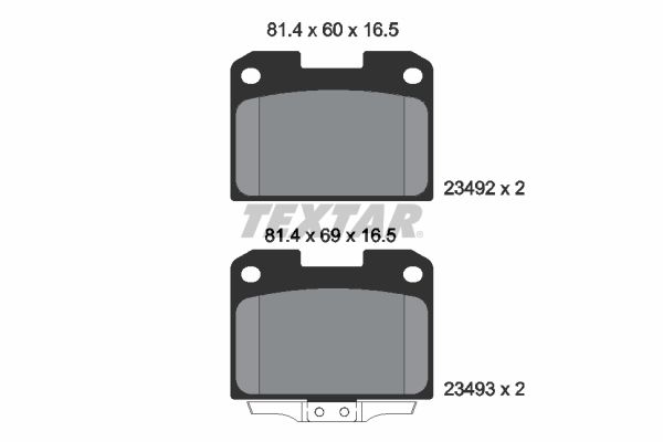 Brake Pad Set, disc brake   WVA:23492|mit akustischer Vers|2-5 munkanapos szállítás 13:30-ig rendelve 2025.1